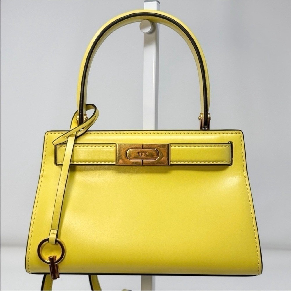 Tory Burch Lee Radziwill Petite Bag in Lemon Drop - Picture 4 of 14
